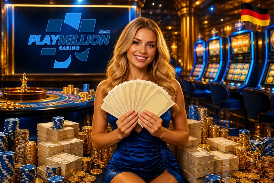 Play Million Casino Lobby mit Slots und Live-Tischen